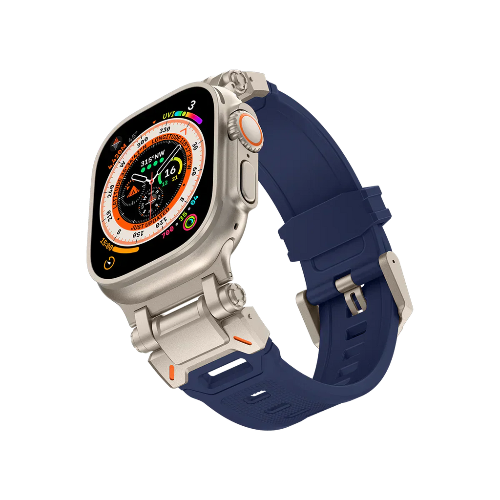 Új titán fém fej szilikon szíj Apple Watch-hoz