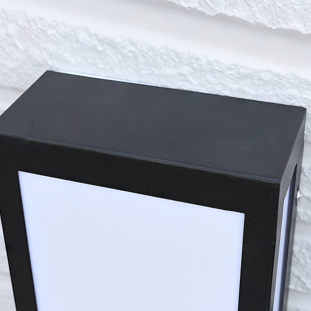 Obdélníkové nástěnné LED svítidlo Wealy — moderní venkovní design