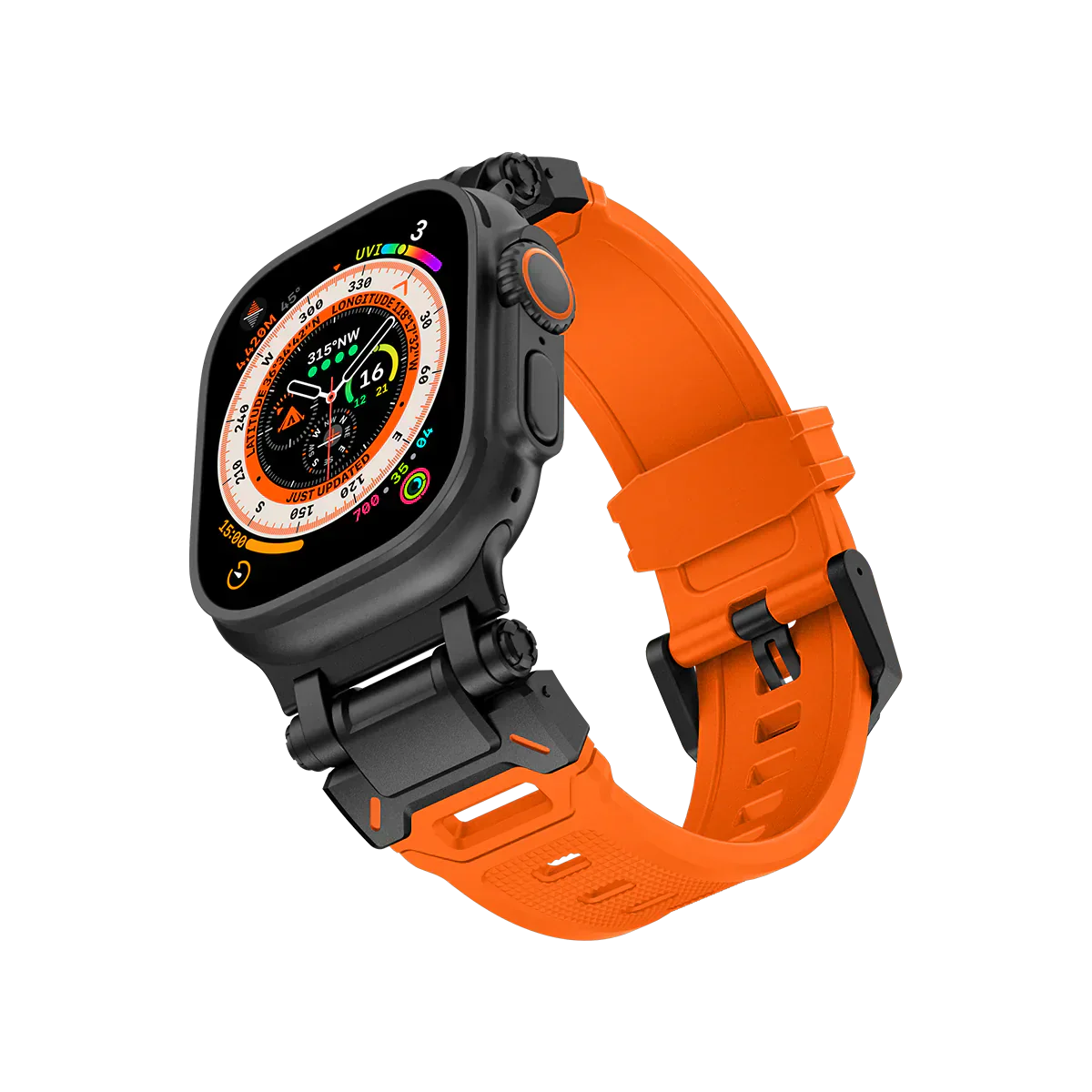 Új titán fém fej szilikon szíj Apple Watch-hoz