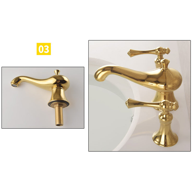 Antika 3 Delikli Geniş Yayılım Banyo Musluğu