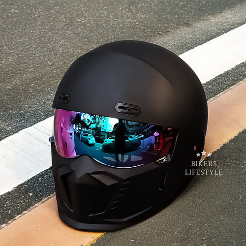 Helmet Motosikal Klasik Retro Disahkan DOT dan ECE Rupa Abadi