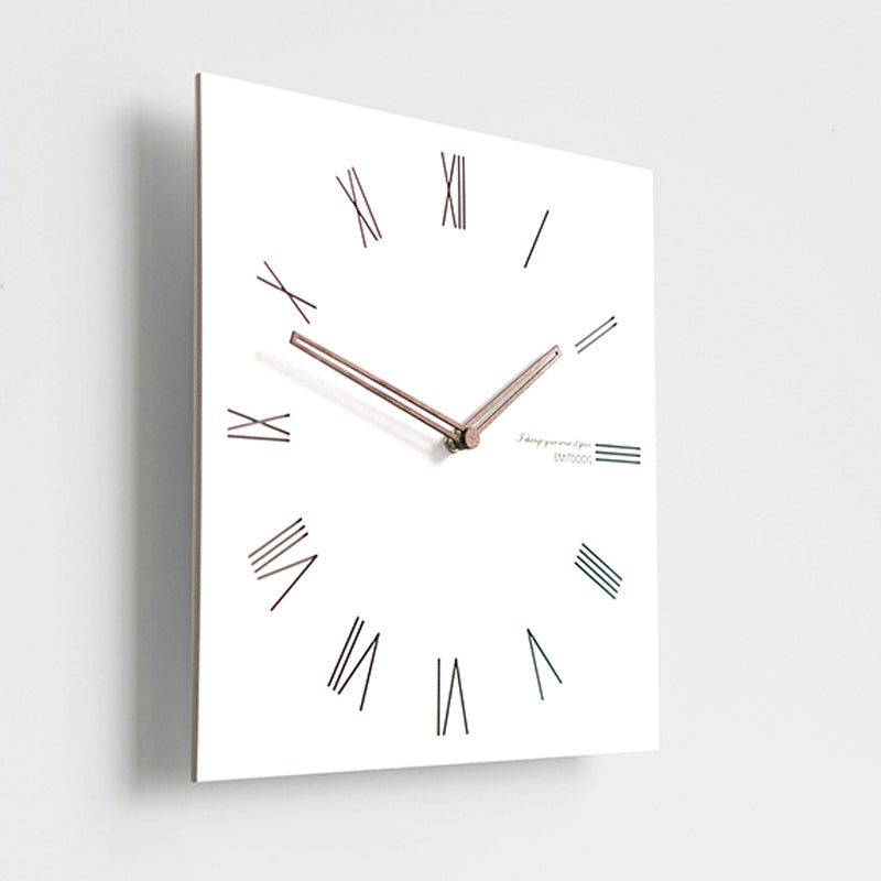 Reloj de Pared Cuadrángulo Blanco Serie