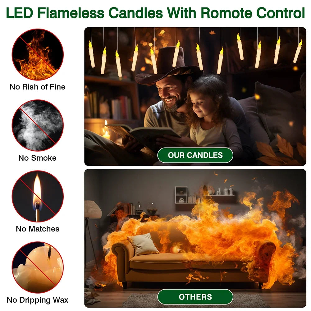 Lumânări plutitoare cu LED