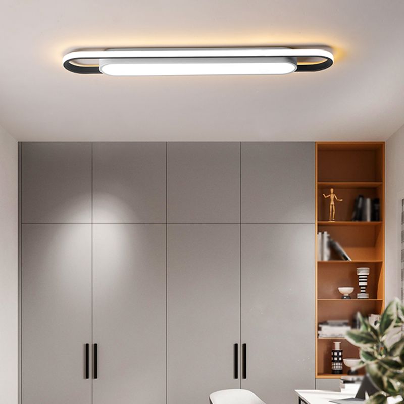 Arisha Double-Layer Flush Mount LED Ceiling Light — Modern, Bulb Included