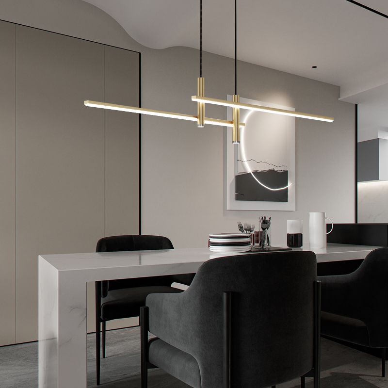 Lampada a sospensione lineare Prym — design moderno minimalista