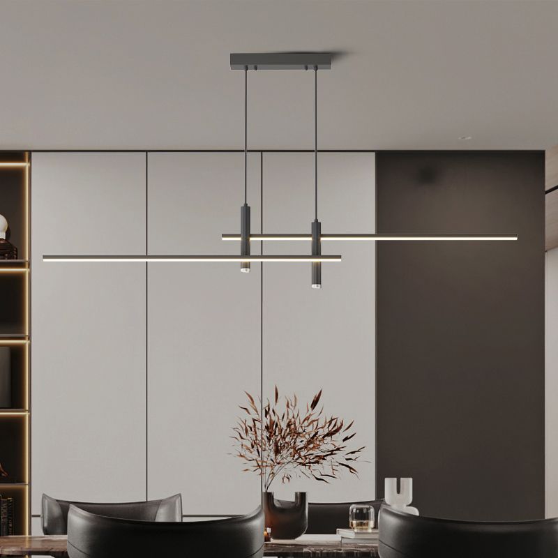 Lampada a sospensione lineare Prym — design moderno minimalista