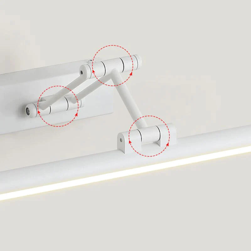 Volo LED Wall Lamp — Modern Linear Metal Frame, Mirror-Front Vanity Light