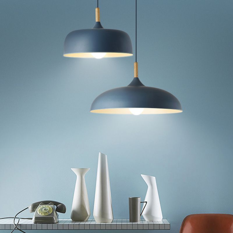 Aria Modern Dome Pendant Light — Macaron Design, Hardwire, IP20, 5㎡–20㎡