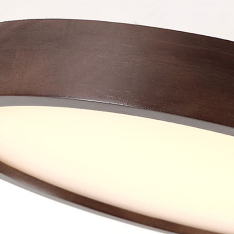 Muto loftlampe — moderne geometrisk design, kant i valnød, integreret LED