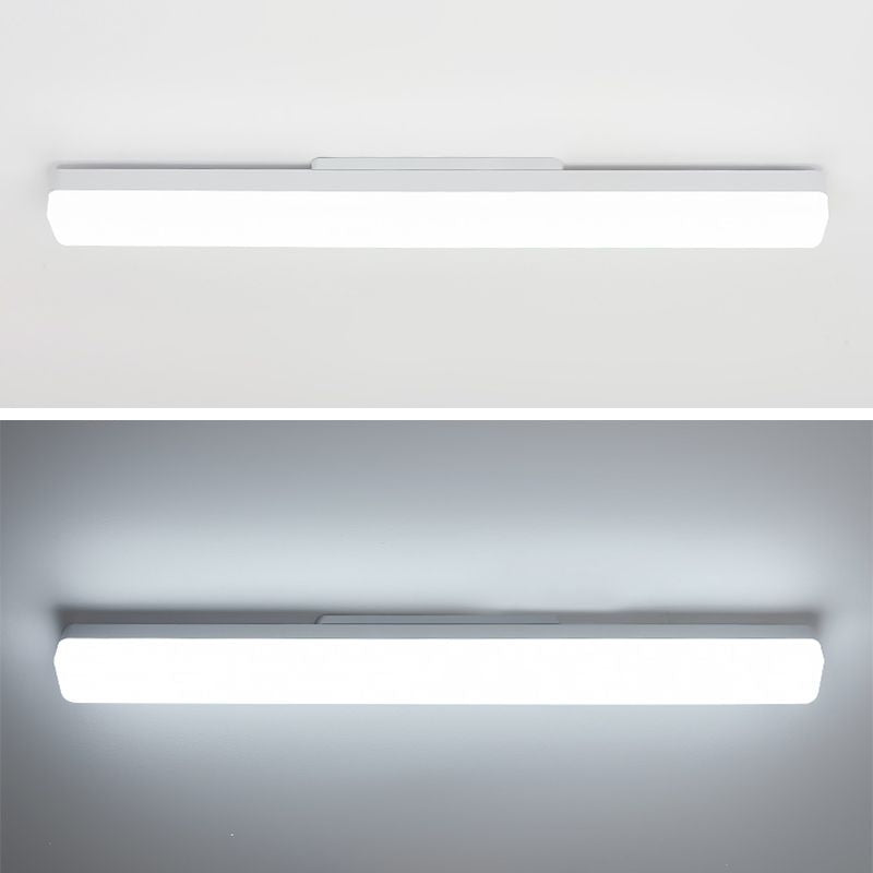 Arisha Rectangular Wall Lamp, White — Modern Style, Warm LED