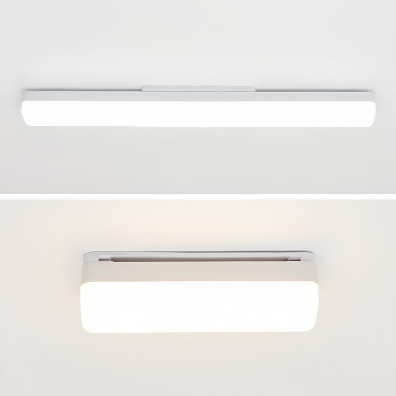 Arisha Rectangular Wall Lamp, White — Modern Style, Warm LED