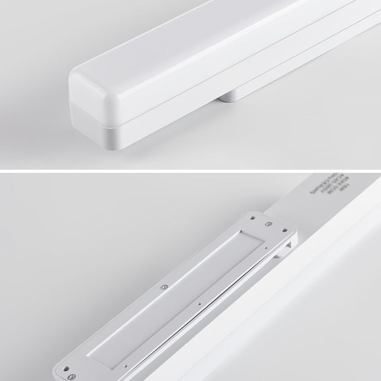 Arisha Rectangular Wall Lamp, White — Modern Style, Warm LED