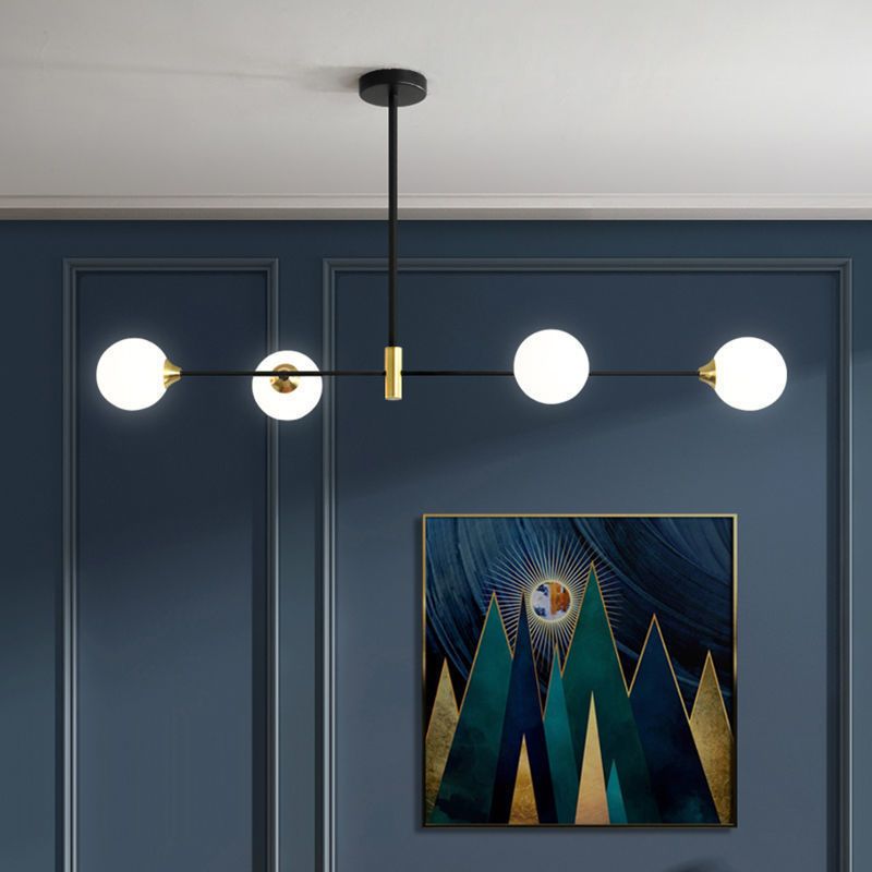 Černé kovové závěsné svítidlo Valentina s bublinkami – nordický design