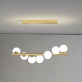 Suspension LED linéaire nordique Valentina — 7/9/11 ampoules, câblée, culot bipin