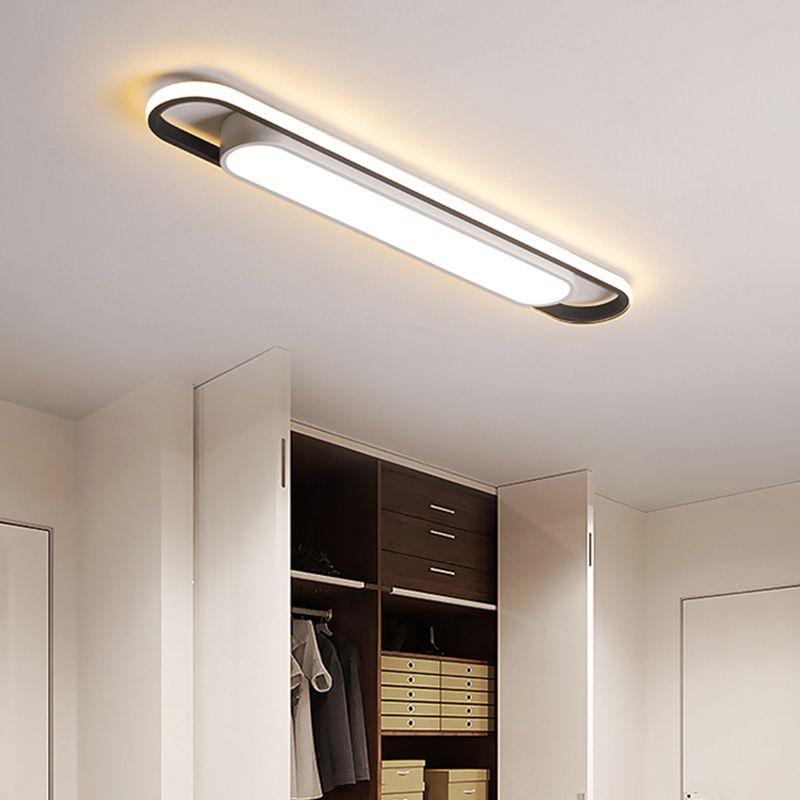 Arisha Double-Layer Flush Mount LED Ceiling Light — Modern, Bulb Included