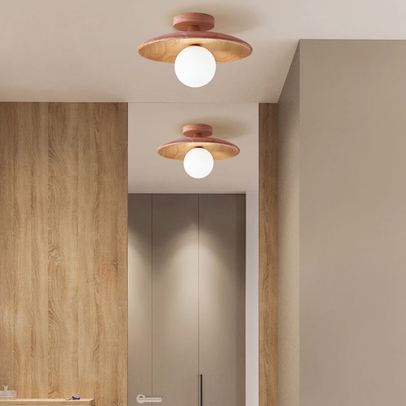 Oaki Flush Mount Ceiling Light — Bubble Dome Design