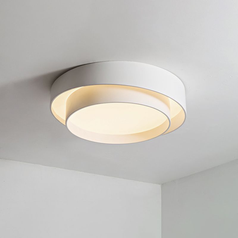 Lampa sufitowa Arux - okrągła w stylu nordyckiego art déco, z możliwością ściemniania, żarówka w zestawie