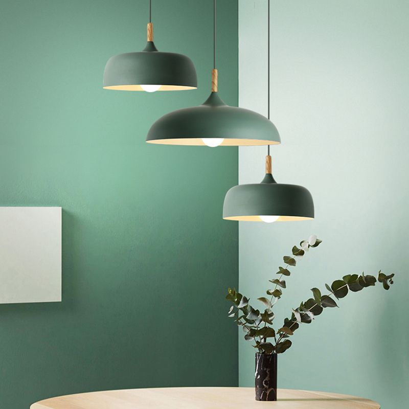 Aria Modern Dome Pendant Light — Macaron Design, Hardwire, IP20, 5㎡–20㎡