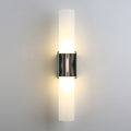 Arisha Double Head Vanity Wall Lamp — Modern Metal and Glass Construction, Black/Gold
