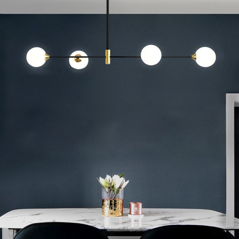 Černé kovové závěsné svítidlo Valentina s bublinkami – nordický design