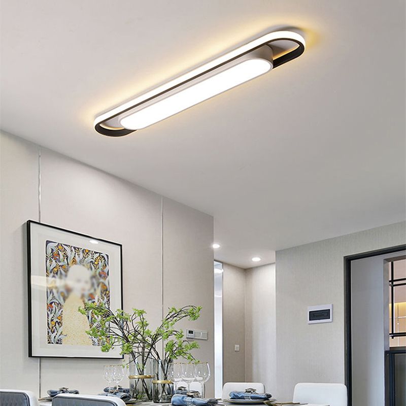 Arisha Double-Layer Flush Mount LED Ceiling Light — Modern, Bulb Included
