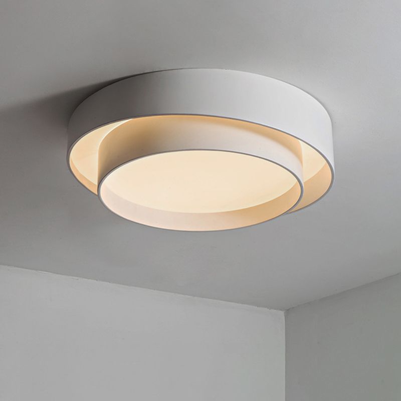 Lampa sufitowa Arux - okrągła w stylu nordyckiego art déco, z możliwością ściemniania, żarówka w zestawie