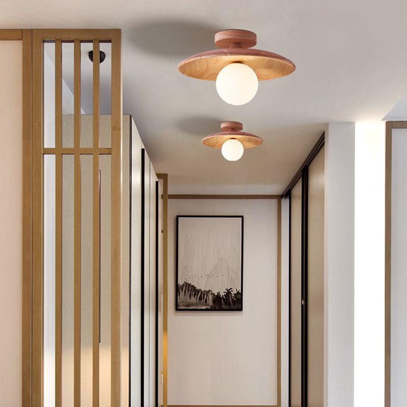 Oaki Flush Mount Ceiling Light — Bubble Dome Design