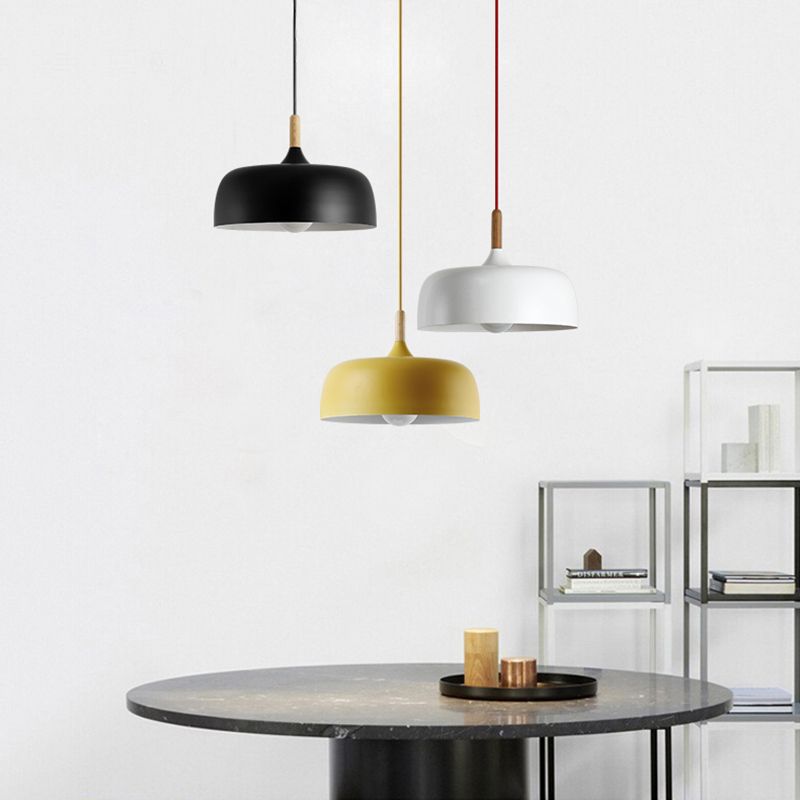 Aria Modern Dome Pendant Light — Macaron Design, Hardwire, IP20, 5㎡–20㎡