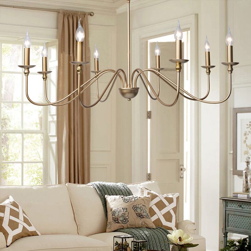 Orix Metal Chandelier — Retro Vintage Candle Design