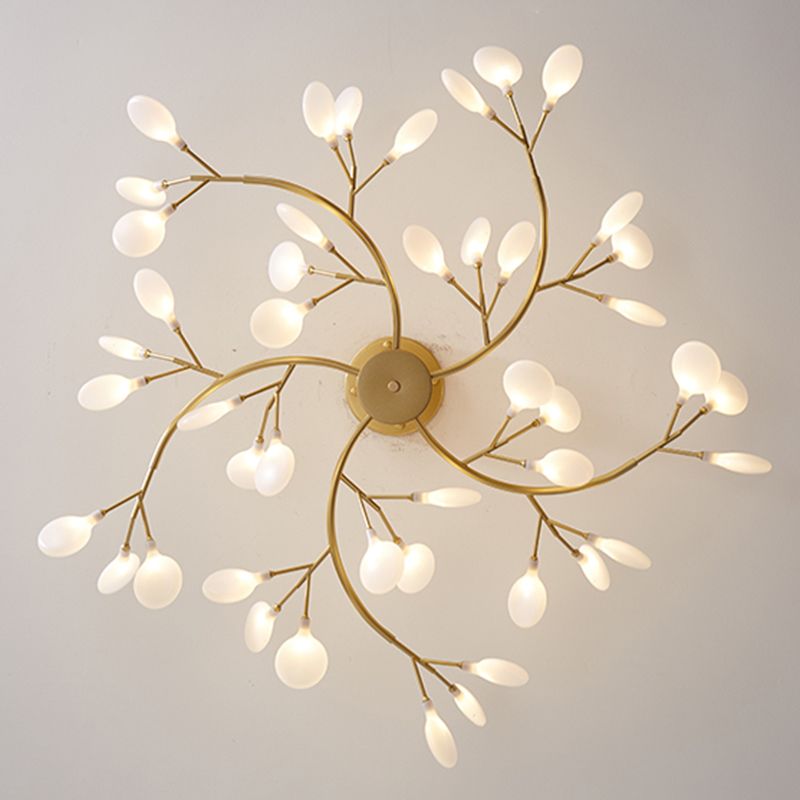 Olivia Art Deco Sputnik Chandelier — Unique Branch and Firefly Design