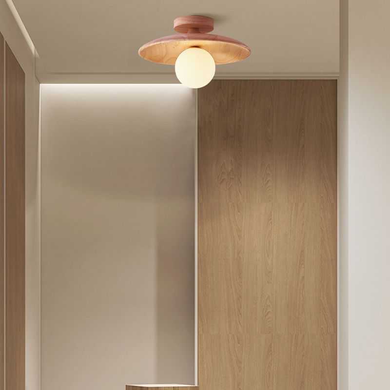 Oaki Flush Mount Ceiling Light — Bubble Dome Design