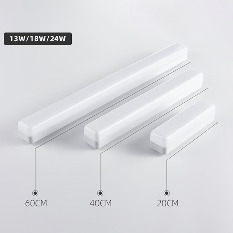 Arisha Rectangular Wall Lamp, White — Modern Style, Warm LED