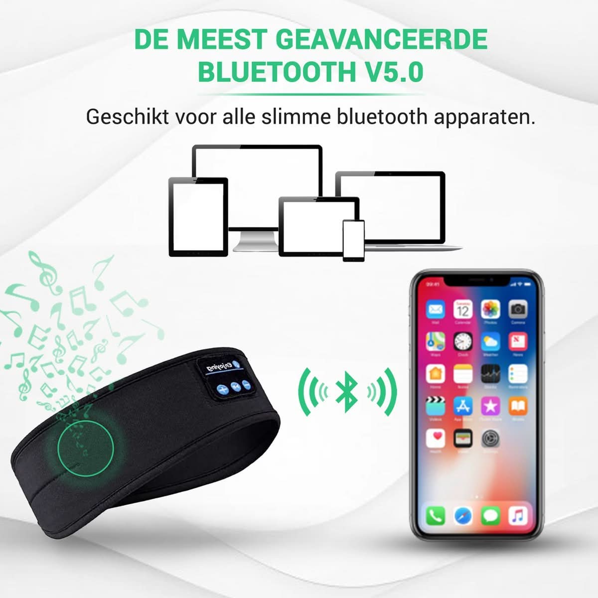 Fascia Bluetooth per dormire NebulaSound per un sonno ristoratore e un profondo rilassamento