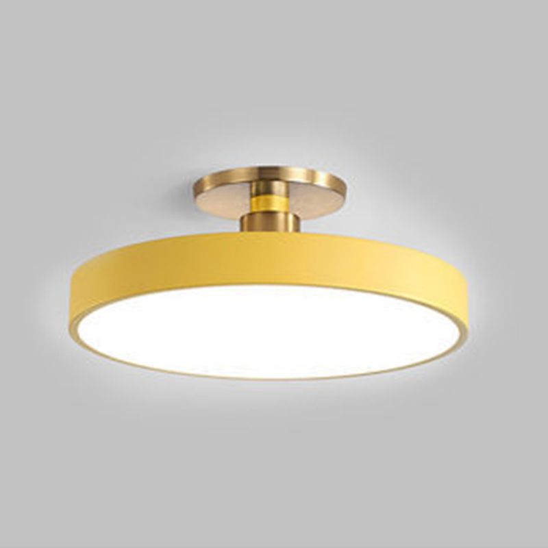 Nordycka minimalistyczna okrągła lampa sufitowa natynkowa