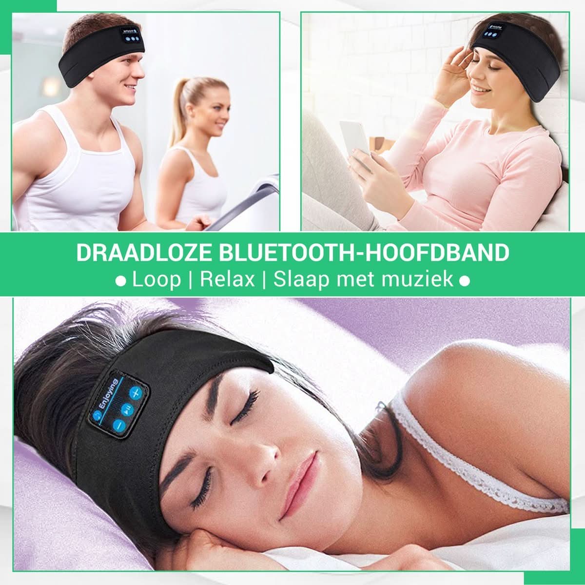 Fascia Bluetooth per dormire NebulaSound per un sonno ristoratore e un profondo rilassamento
