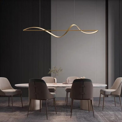 Solara | Elegante lampadario rotondo in metallo | Orntli