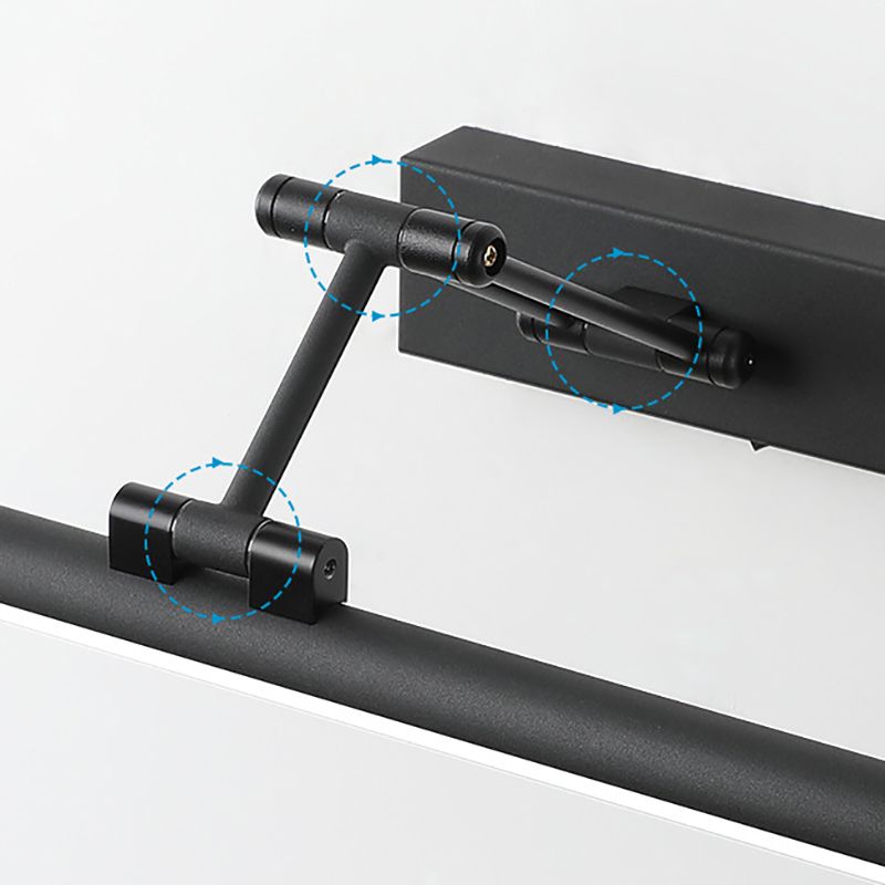 Nova Slank LED Vägglampa Svart och Vit Inomhus Badrum Metall