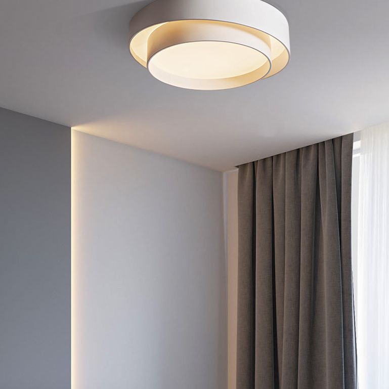 Lampa sufitowa Arux - okrągła w stylu nordyckiego art déco, z możliwością ściemniania, żarówka w zestawie