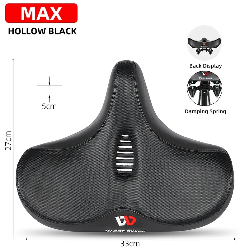 Breiter Ergonomischer Sattel für Mountainbike, E-Bike und Stadtrad Komfort