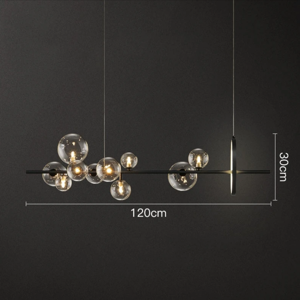 Lampadario a Bolle di Vetro