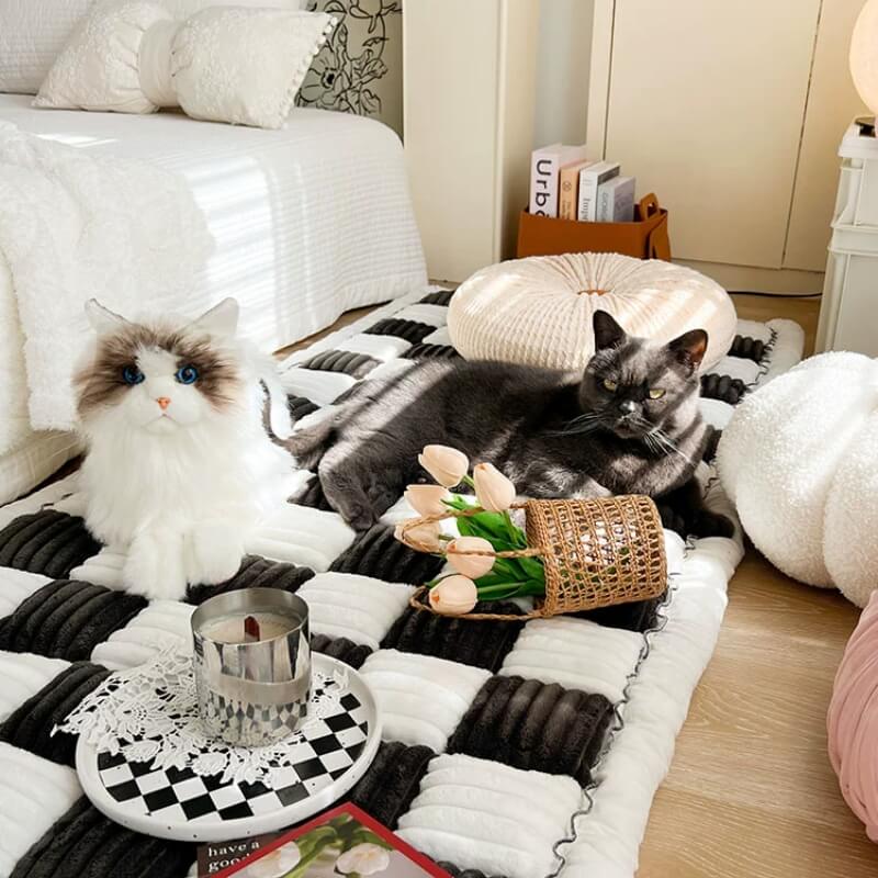 Cama para mascotas de chenilla lavable CozyCloud para uso doméstico