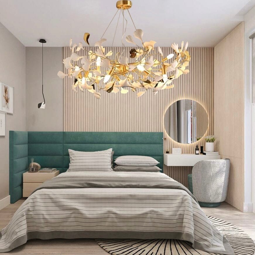 Eleganter Keramik-Blütenblatt-Kronleuchter Deckenleuchte