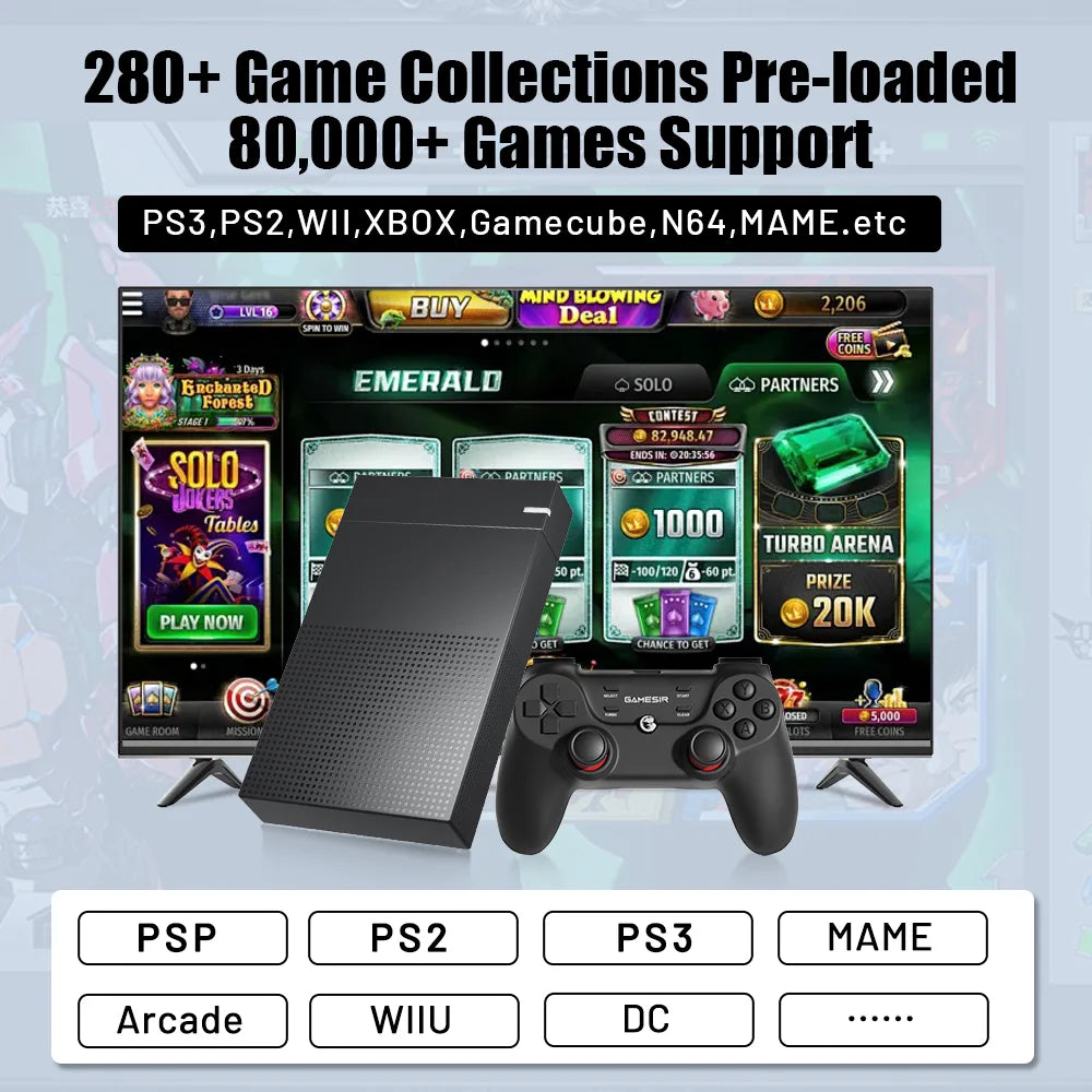 Pacchetto unità disco rigido CosmoDrive 12TB 5-in-1 per interfacce arcade frontali