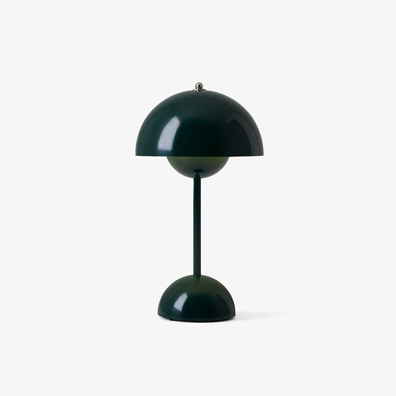 Aurea Mid Century Sopp Bordlampe Med Varm Glød