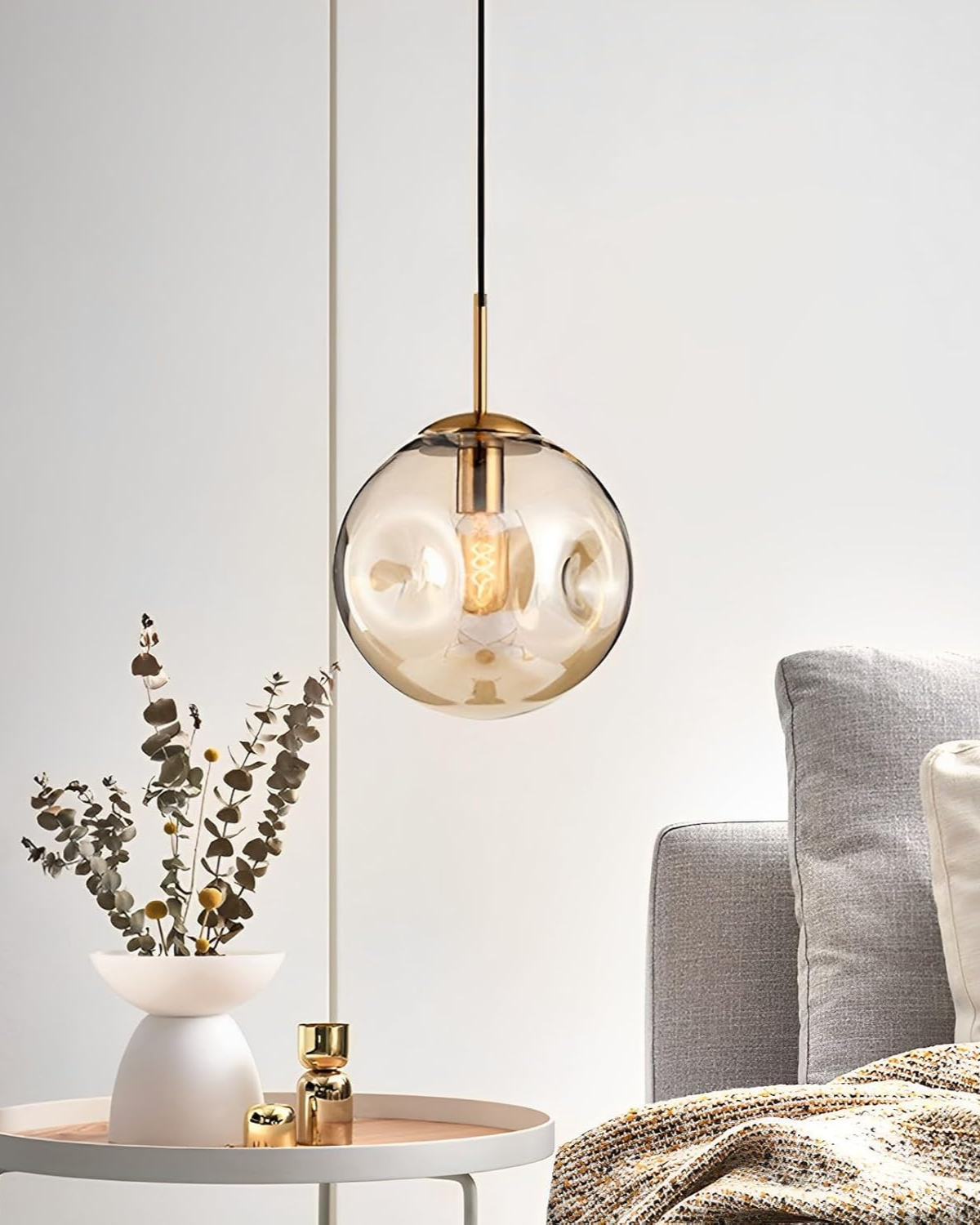 Luminara jantarové skleněné stropní závěsné svítidlo | Orntli