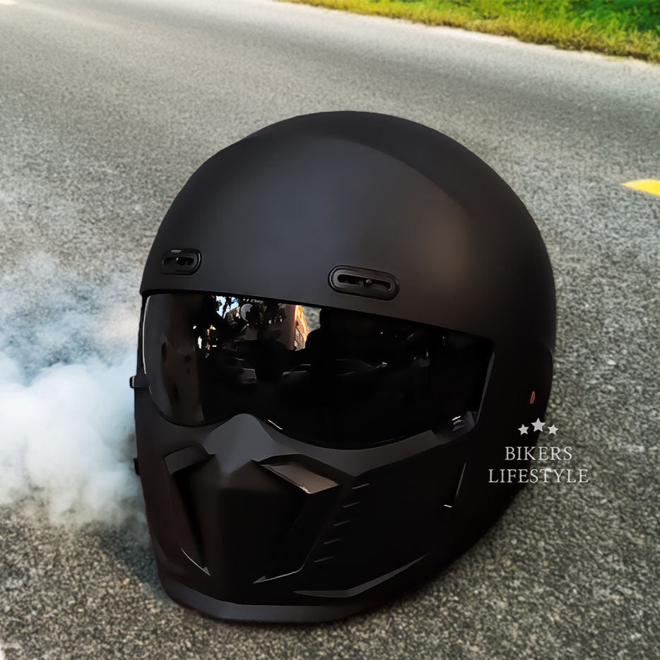 Casque de moto classique rétro homologué DOT et ECE au look intemporel