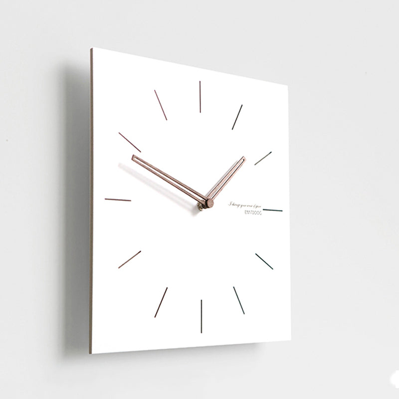Reloj de Pared Cuadrángulo Blanco Serie