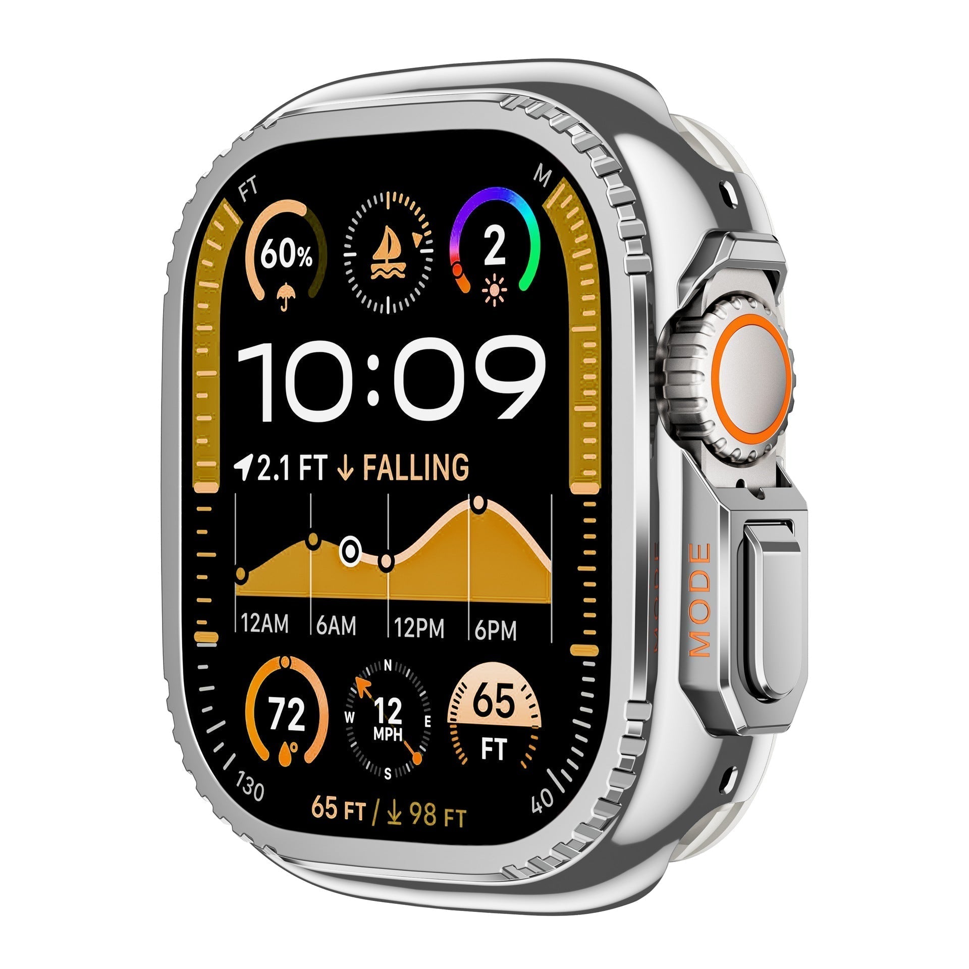 Robust titanlegeringskasse for Apple Watch