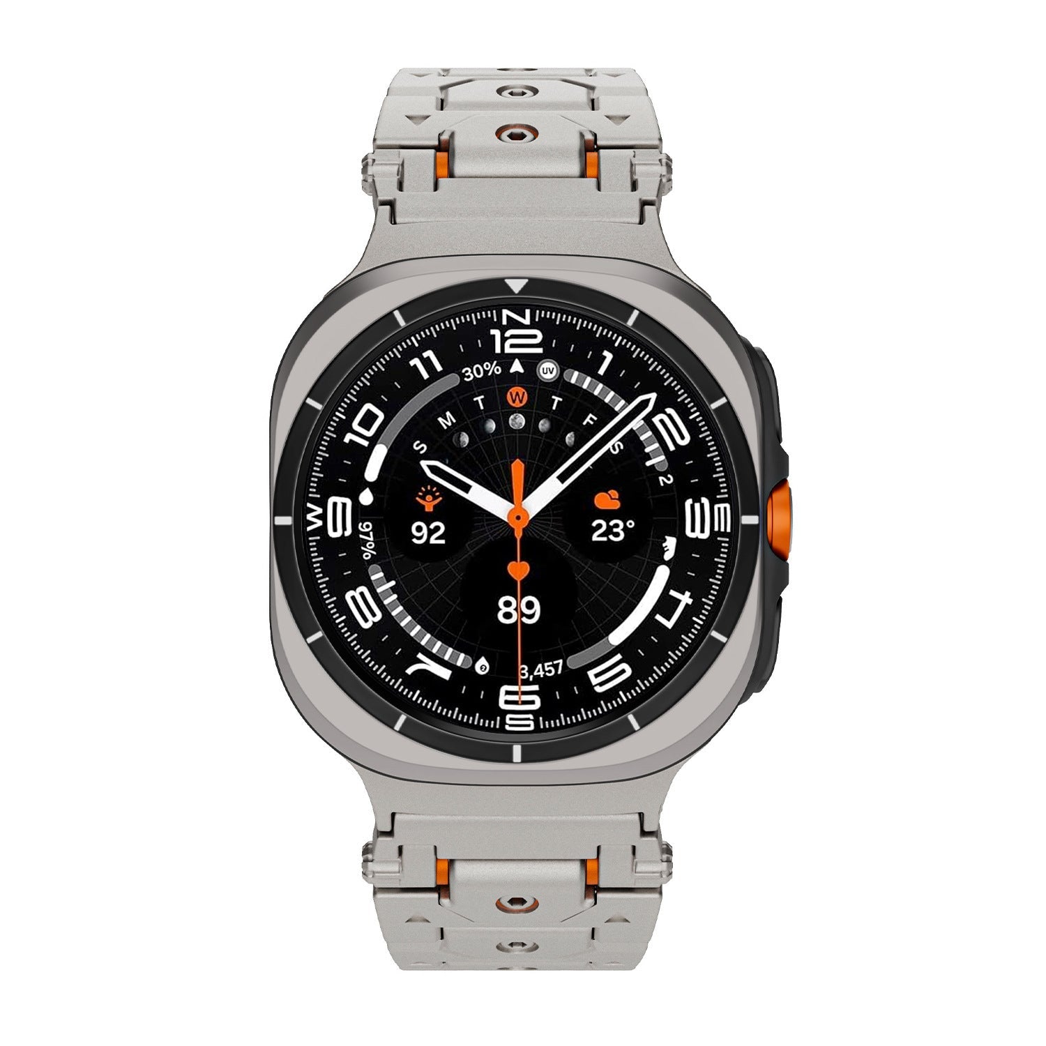 Luxus rozsdamentes acél szíj Samsung Galaxy Watch Ultra-hoz