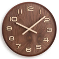 LuxeChronos – Walnut Wall Clock with Minimalist Perfection